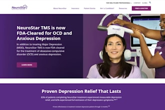 design wix tms therapy website tms clinic spravato clinic psychiatrist website