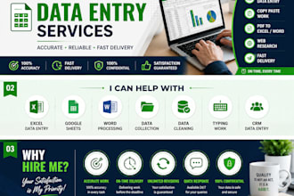 do data entry, copy paste, excel, web research and pdf to excel