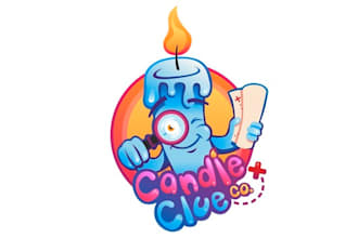 design custom candle business company logo