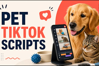 write tiktok scripts for pet product videos