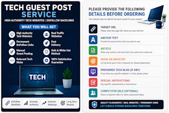 publish guest posts on high authority tech websites