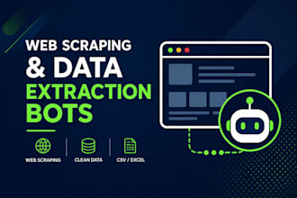 build custom web scraping and data extraction bots