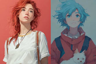 do semi realism art commissions