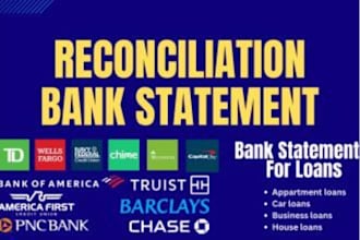 do bank statement work on urgent basis