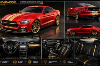 create realistic 3d car models, rc vehicles, bikes, mini cars for renderings