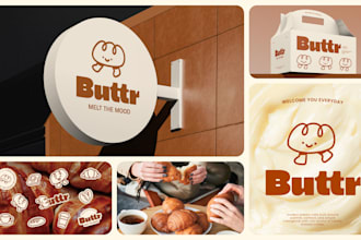 create playful logo design and food brand identity