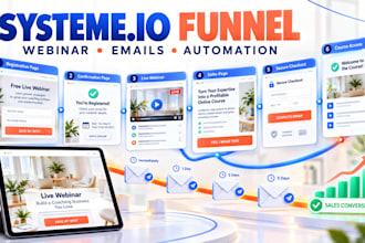 build a systeme io webinar funnel for coaches and course creators