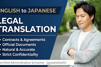 translate legal documents and contracts to natural japanese