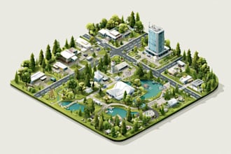realistic vector event map