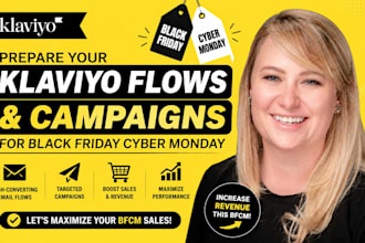 prepare your klaviyo flows and campaigns for black friday cyber monday