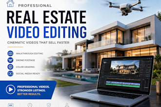 edit real estate video walkthrough for property listing