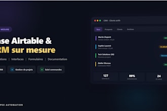 creer votre base airtable ou CRM sur mesure