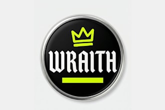 do professional 3d silver metallic badge logo design
