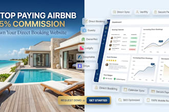 build airbnb direct booking website with guesty ownerez and vacation rental pms