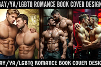 design gay ya lgbtq romantasy book cover nsfw gay bara fantasy book cover no ai