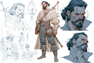 draw dnd rpg character