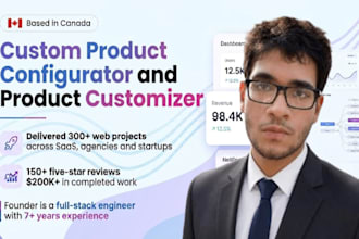 build custom product configurator and product customizer