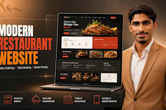 build a modern restaurant website with online ordering and table booking
