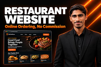 build a restaurant website with online ordering no commission
