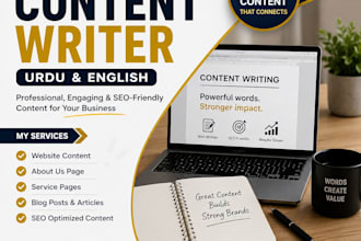 write professional urdu and english copywriting content