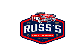 design powerful automotive tire service logo