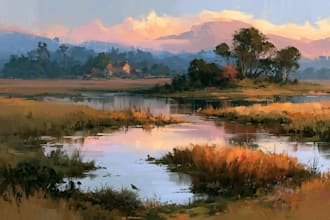 landscape oil painting art