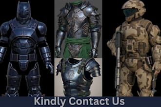 create a custom cosplay costume, anime outfit, armor