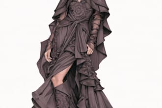 draw a wedding fashion illustration