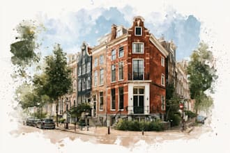 turn your home into watercolor painting