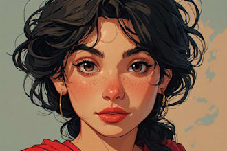 do professional disney cartoon portrait art