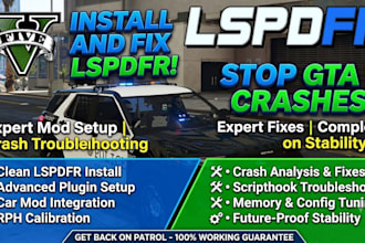 install and fix lspdfr with crash troubleshooting mods and fix gta v crashes