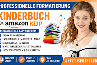 formatiere dein kinderbuch professionell für amazon KDP