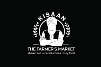 design community fresh farm market logo