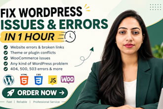 fix wordpress issues, wordpress bug fix,fix wordpress error