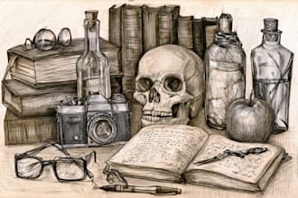make product and object sketch from your photo