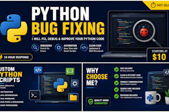 fix python bugs, debug code, and optimize python scripts