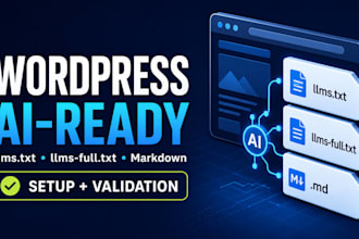 create llms txt llms full txt and markdown for your wordpress
