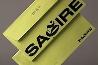 design custom business envelope and print ready stationery