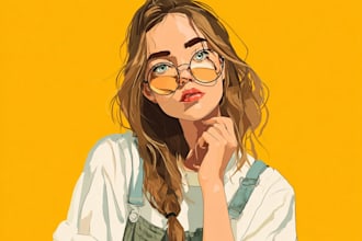 draw your high quality vector portrait