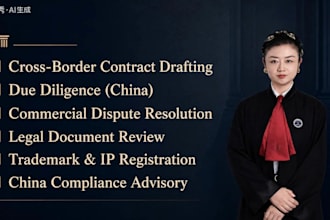 be your chinese lawyer for contracts and economic dispute resolution