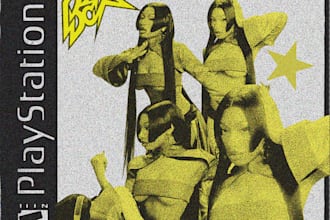 create high quality y2k, brutalist, and grunge graphic design work