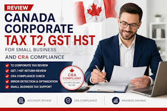 review canada corporate tax t2, gst hst for small business and cra compliance