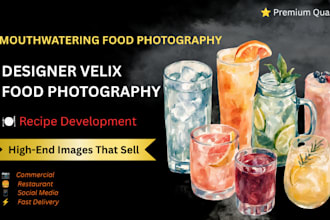 create premium food photography for restaurants and brands