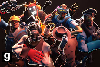 port, or create custom gmod player model sfm model mmd tf2 l4d2 vr character cs2