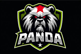 create a modern esports gaming logo with powerful mascot art