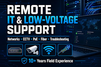 troubleshoot your IT, network, cameras or computer remotely