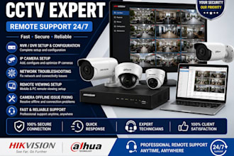 fix hikvision and dahua cctv camera offline and network issues remotely