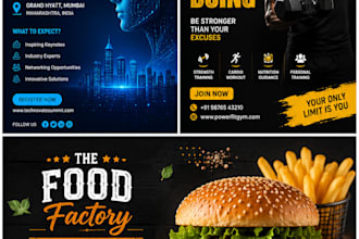 design eye catching ai posters for business and social media
