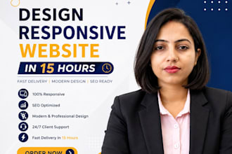 design responsive website in 15 hours