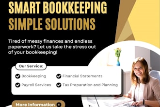 do your quickbooks online bookkeeping and file your US llc or 1040 tax return